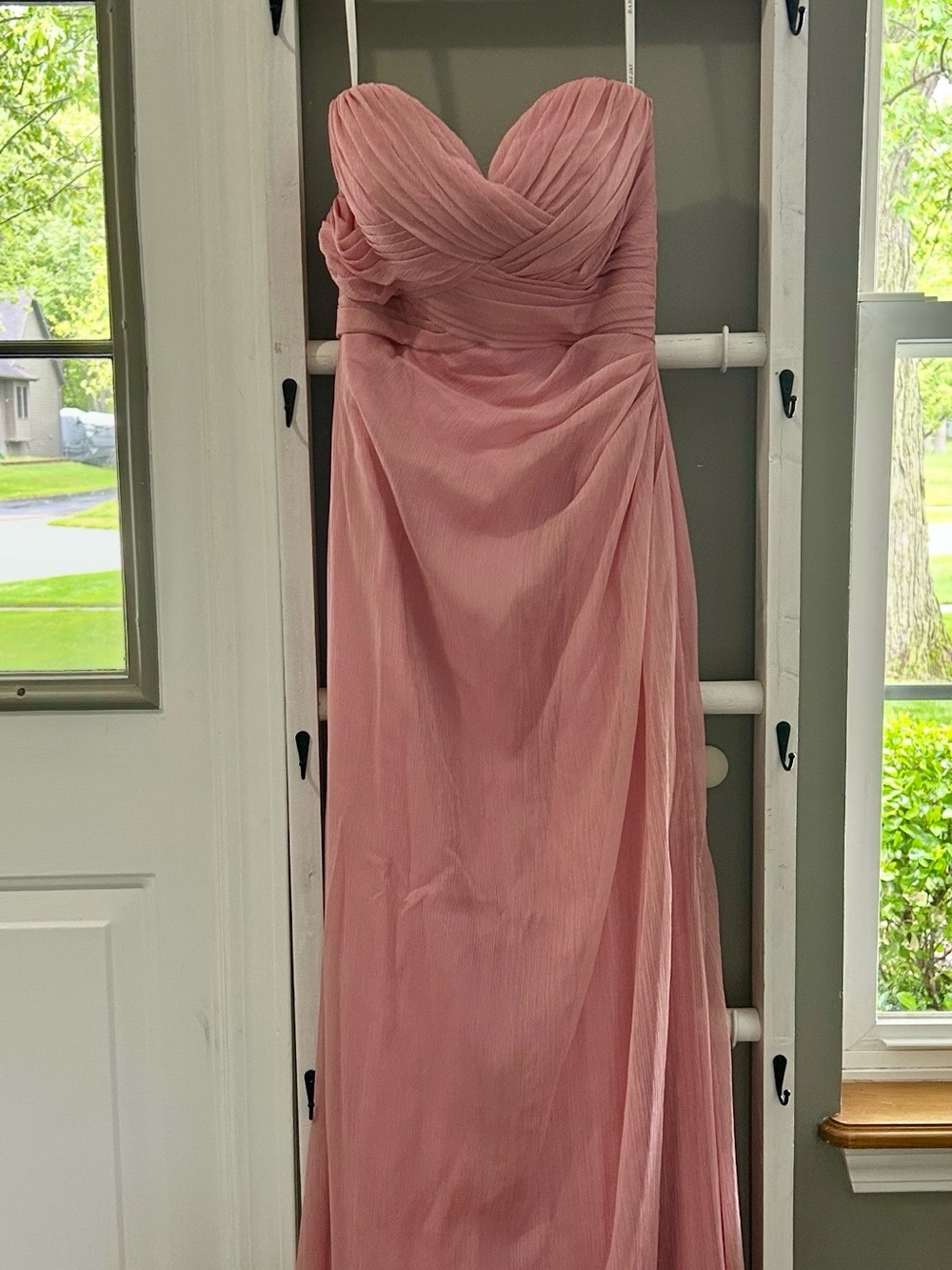 Strapless Blush Pink Evening Gown